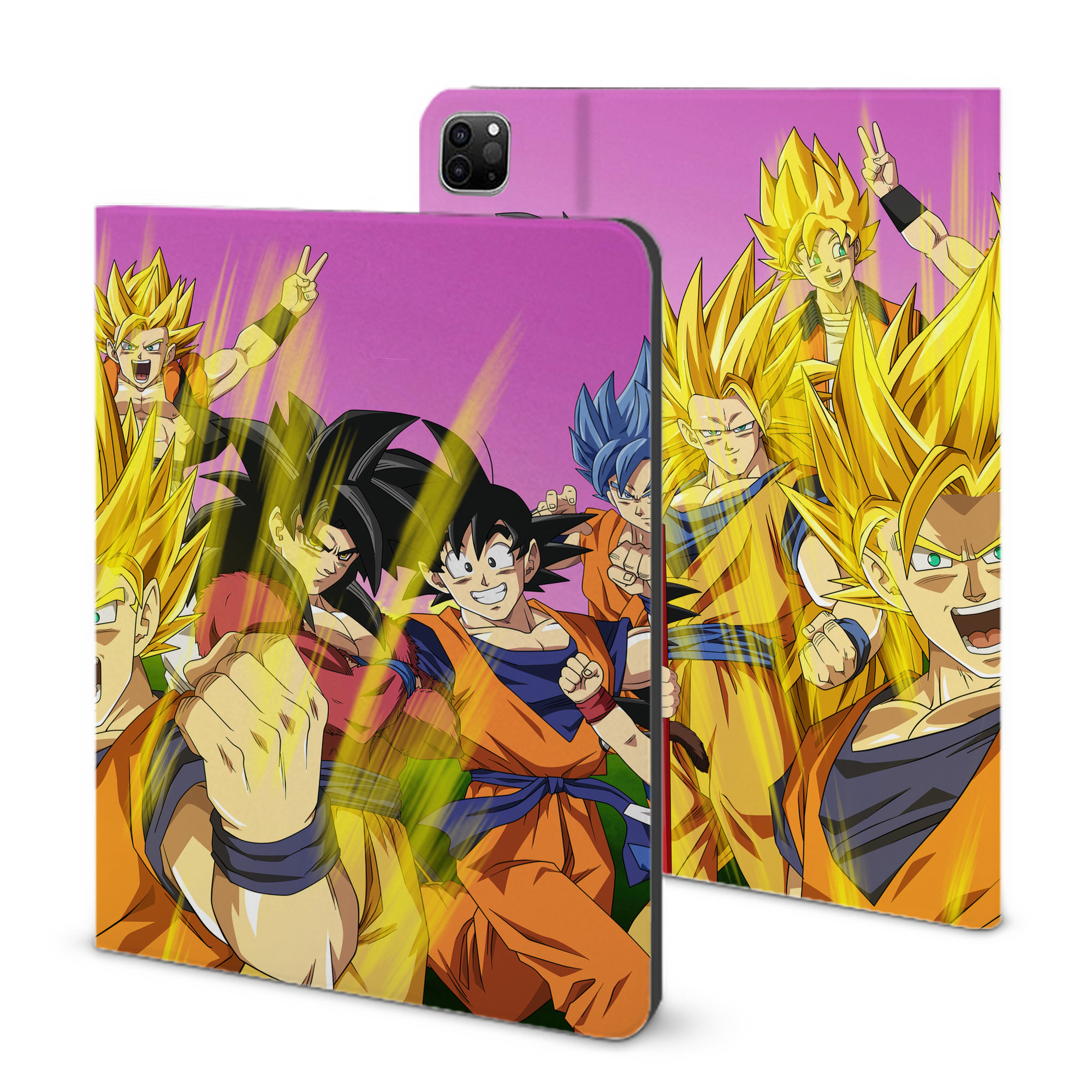 （画像用） ドラゴンボール DRAGON BALL IPad ケース ブック型 PUレザー TPU 耐衝撃 軽量 薄型 ペン収納なし 全面保護 IPad 各モデル対応